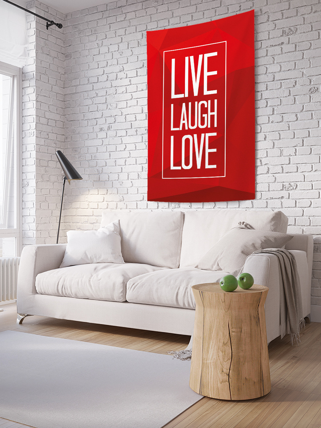 

Вертикальное фотопанно на стену JoyArty Live.Laugh.Love 100x150 см, Live.Laugh.Love