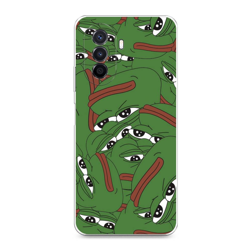 

Чехол Awog на Huawei Nova Y70 "Печальный frog", Разноцветный, 6109150-9