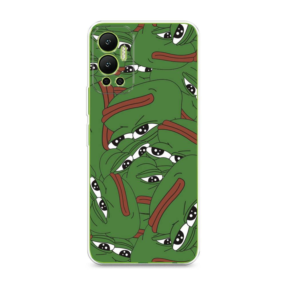 

Чехол Awog на Infinix Hot 12 "Печальный frog", Разноцветный, 3101350-9