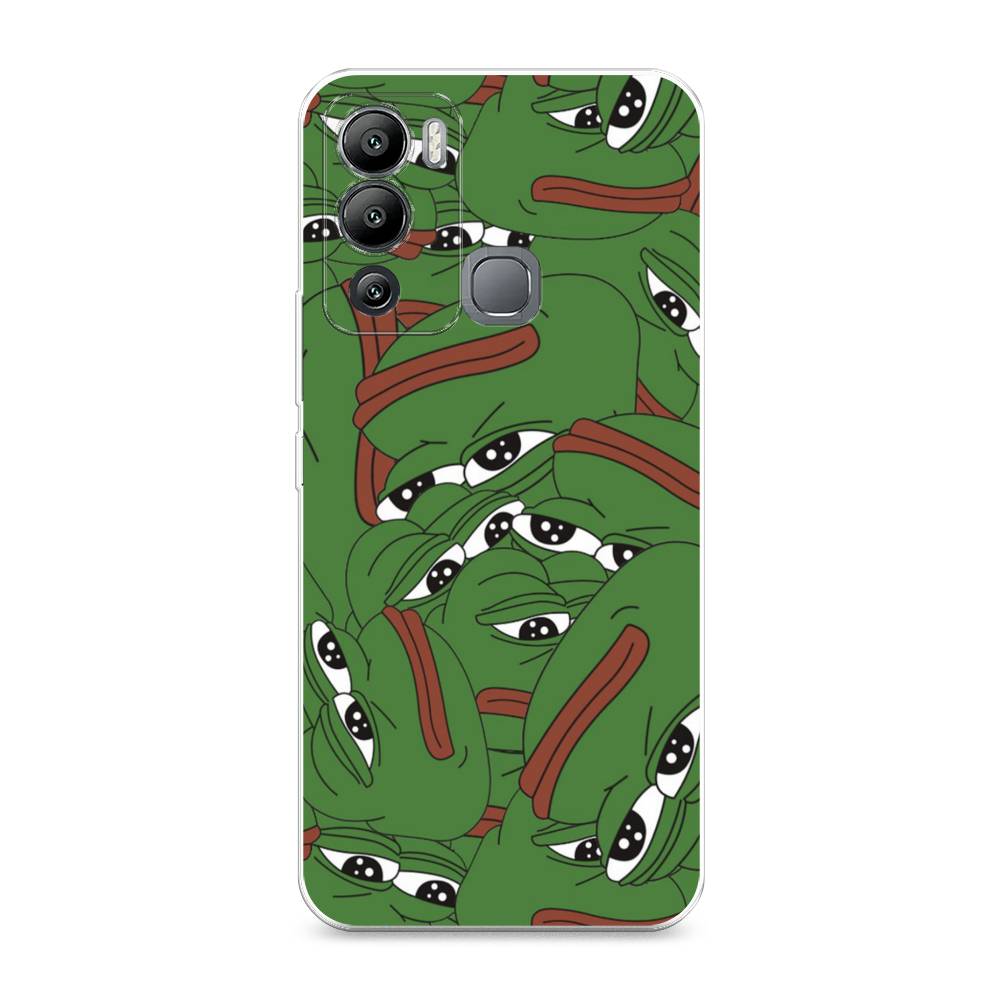 

Чехол Awog на Infinix Hot 12i "Печальный frog", Разноцветный, 3101250-9