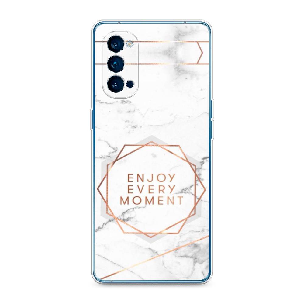 

Чехол Awog на Oppo Reno 4 Pro 5G "Enjoy every moment мрамор", Разноцветный, 253750-7