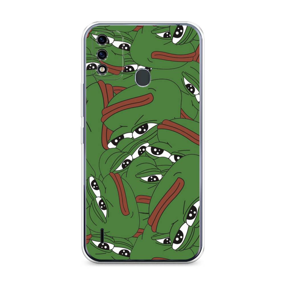 

Чехол Awog на Itel A48 "Печальный frog", Разноцветный, 3200150-9