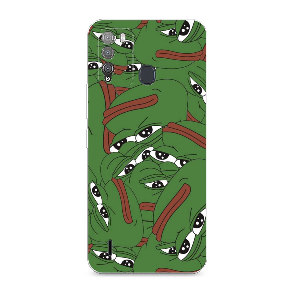 

Чехол Awog на Itel Vision 1 Pro "Печальный frog", Разноцветный, 3200350-9