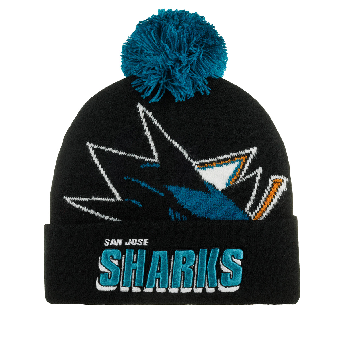 

Шапка унисекс Mitchell&Ness KTPCDX22016-SJSBLCK San Jose Sharks черная/бирюзовая, KTPCDX22016-SJSBLCK San Jose Sharks NHL