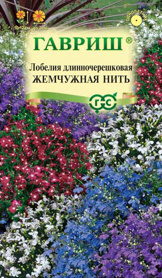

Семена лобелия Жемчужная нить Гавриш 1026998892-10 1 уп.