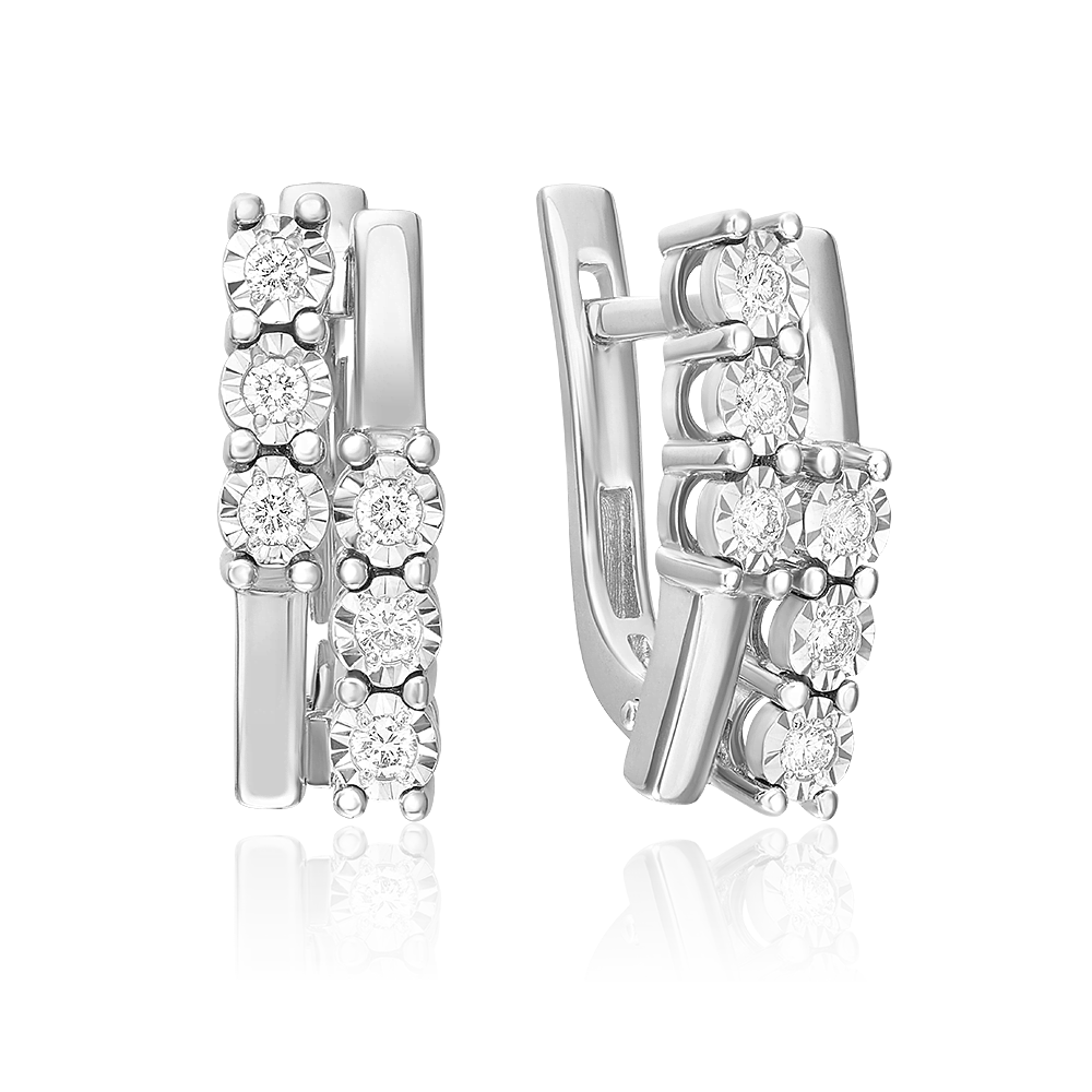 

Серьги из белого золота PLATINA jewelry 02-5273-00-101-1120, бриллиант, 02-5273-00-101-1120