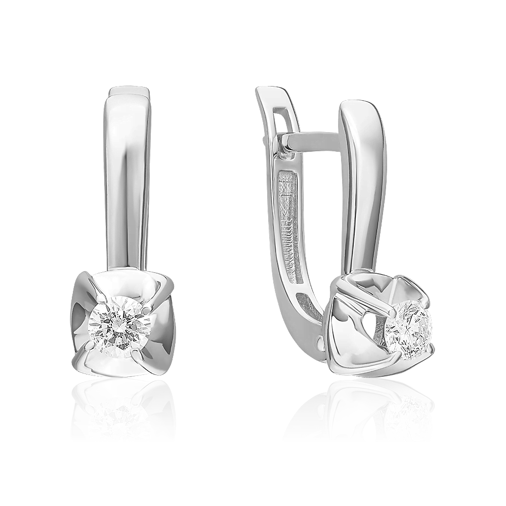 

Серьги из белого золота PLATINA jewelry 02-5334-00-101-1120, бриллиант, 02-5334-00-101-1120