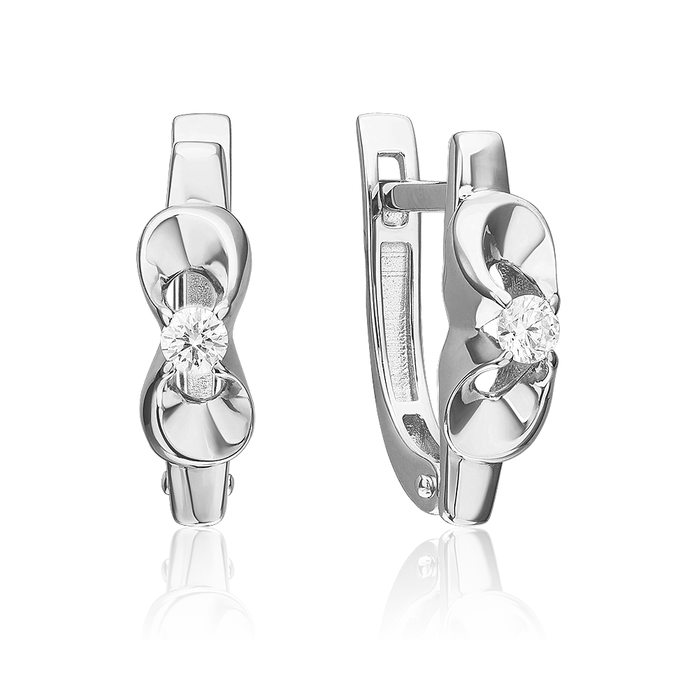 

Серьги из белого золота PLATINA jewelry 02-5340-00-101-1120, бриллиант, 02-5340-00-101-1120