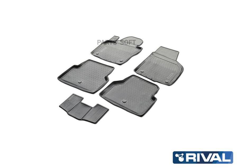 

Коврики салона Volkswagen Tiguan черный полиуретан Rival 15805001 1шт