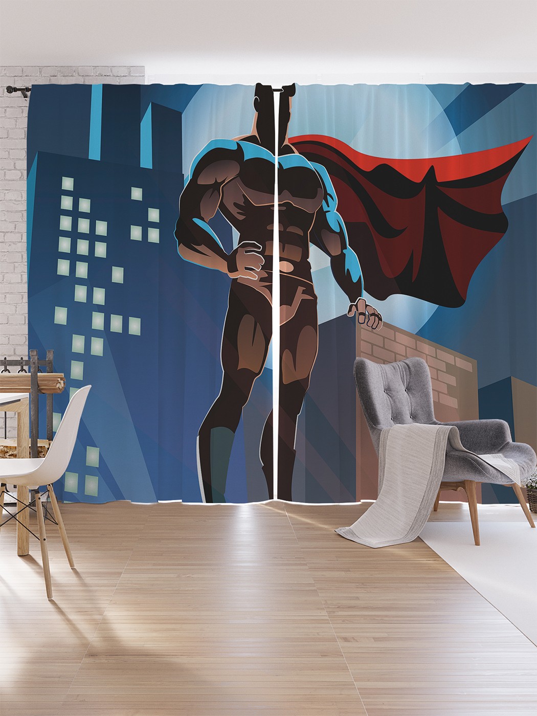 

Шторы под лён JoyArty "При свете луны", серия Oxford DeLux, 340х265 см, При свете луны