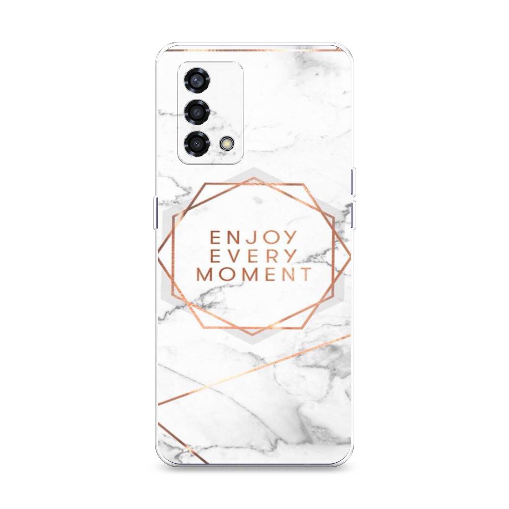 

Чехол Awog на Oppo Reno 6 Lite "Enjoy every moment мрамор", Разноцветный, 259550-7