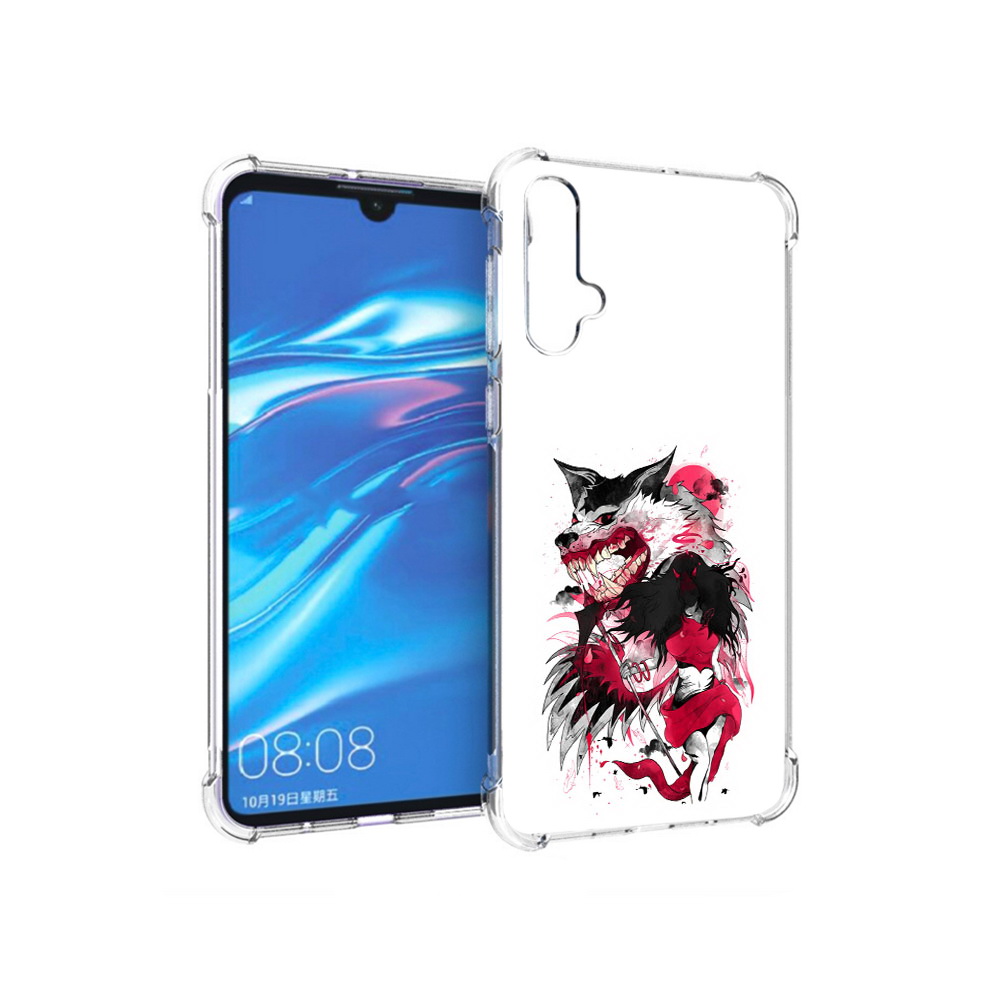 

Чехол MyPads Tocco для Huawei Nova 5 красная шапочка, Прозрачный, Tocco