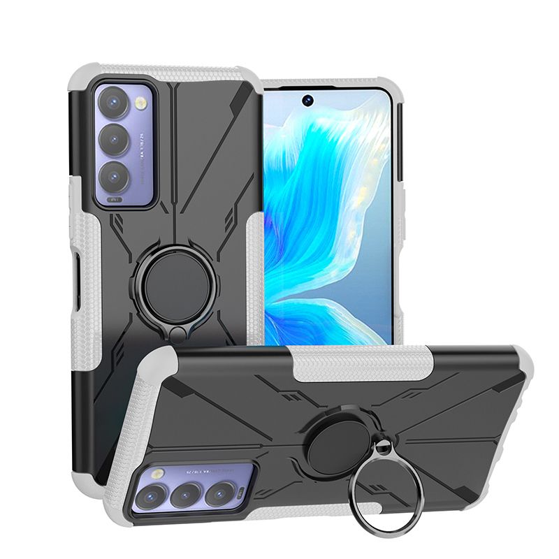 фото Чехол panzer case для tecno camon 18 (белый) black panther