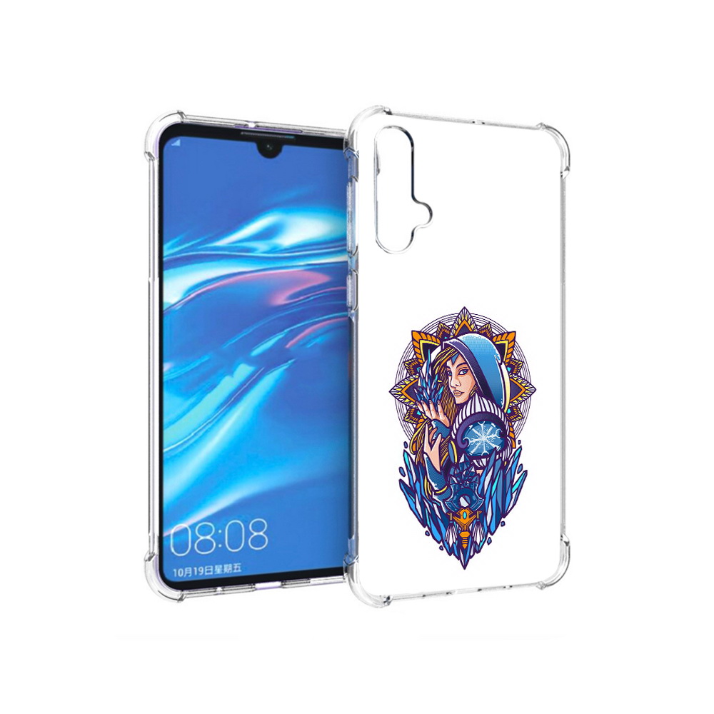 

Чехол MyPads Tocco для Huawei Nova 5 кристал мейден дота 2, Прозрачный, Tocco