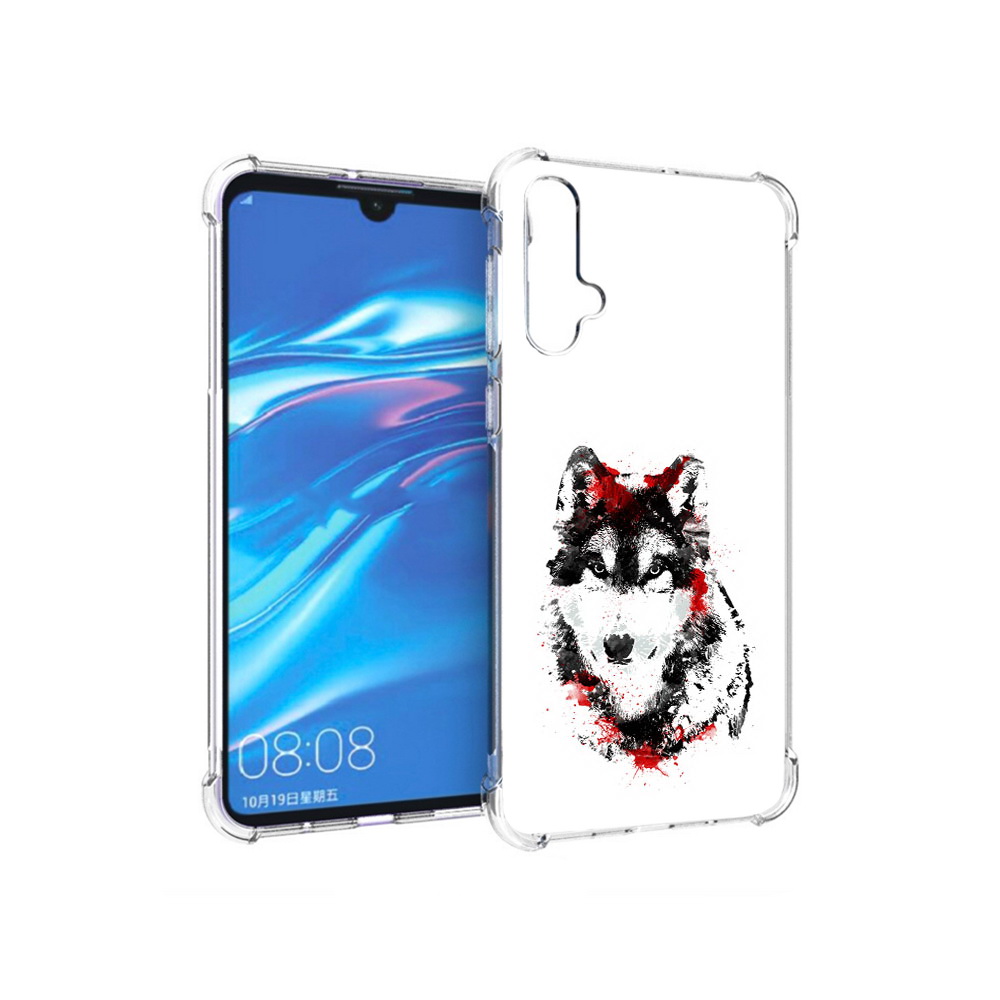 фото Чехол mypads tocco для huawei nova 5 кровавый волк