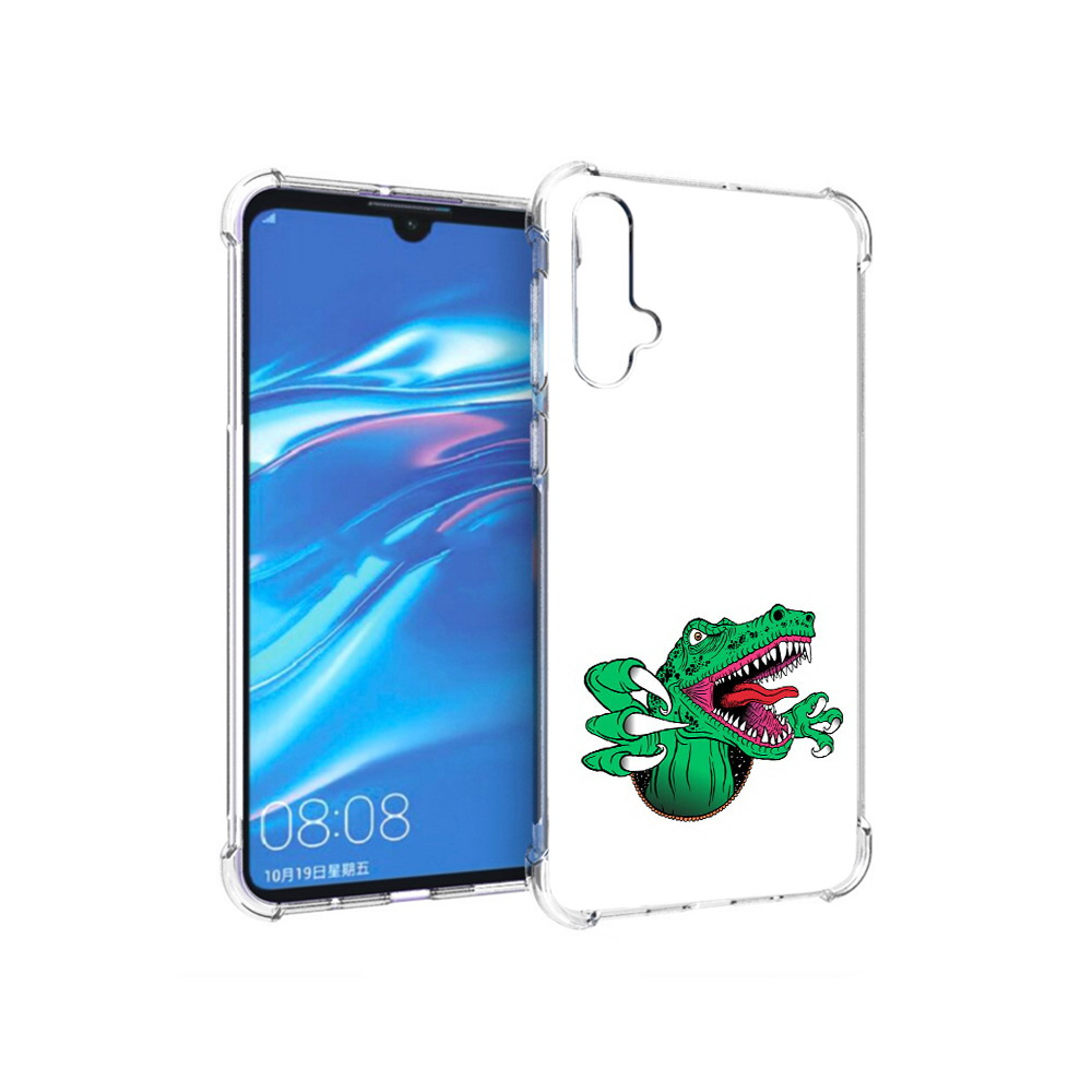 

Чехол MyPads Tocco для Huawei Nova 5 крокодил, Прозрачный, Tocco