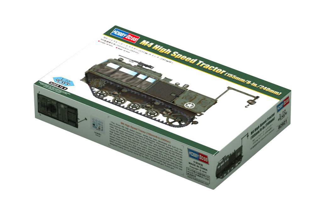 

Сборная модель HobbyBoss 1/72 M4 Высокоскоростной трактор M4 82921