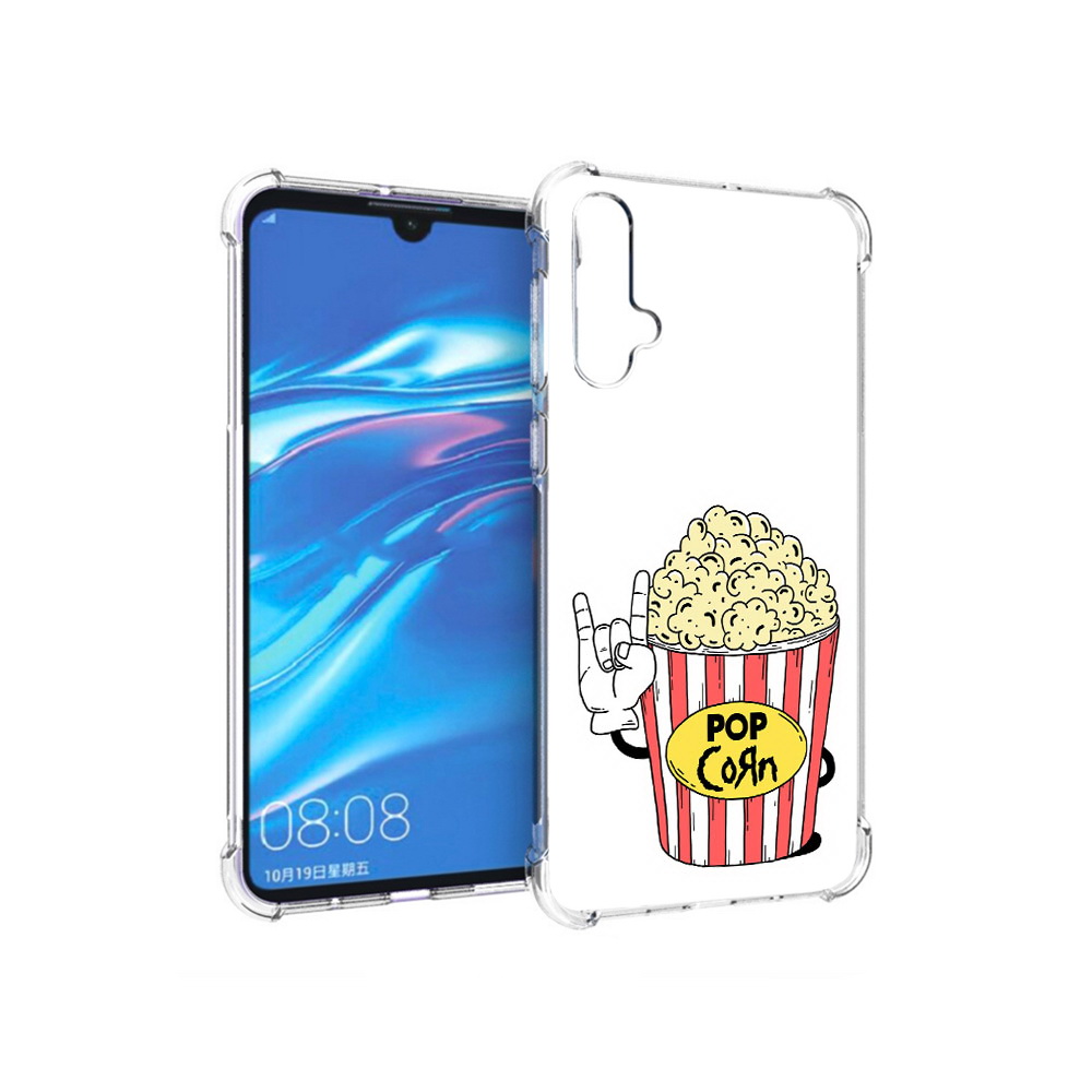 

Чехол MyPads Tocco для Huawei Nova 5 крутой попкорн, Прозрачный, Tocco