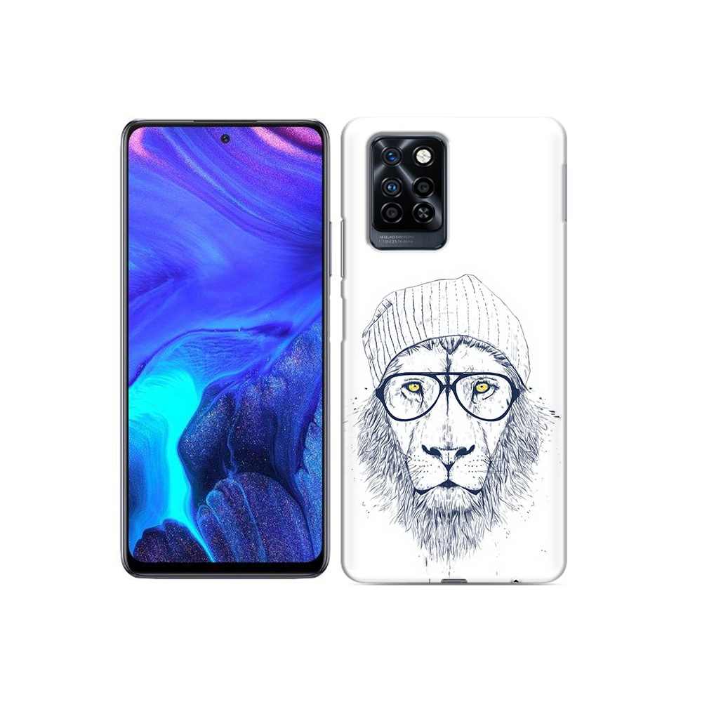 

Чехол MyPads Tocco для Infinix Note 10 Pro хиппи лев, Прозрачный, Tocco