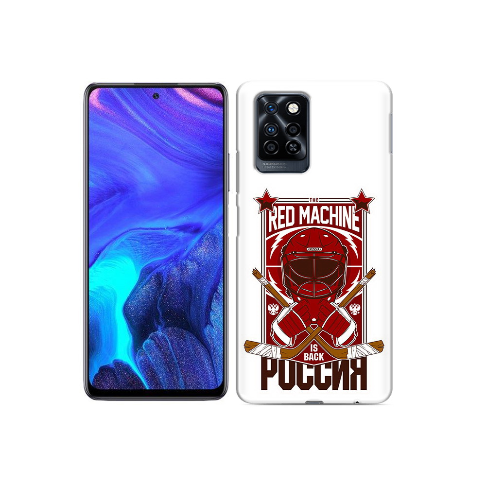 

Чехол MyPads Tocco для Infinix Note 10 Pro хоккей россия, Прозрачный, Tocco
