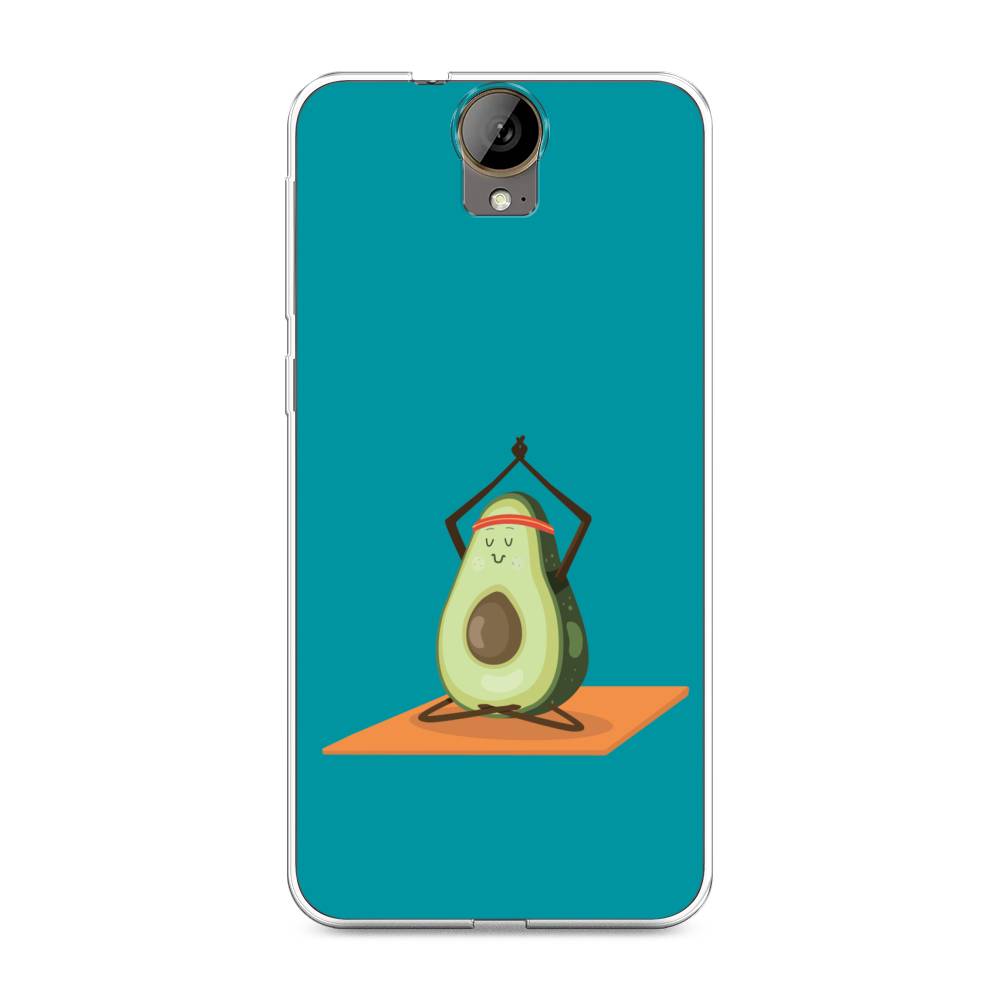 

Чехол на HTC One E9 Plus "Расслабься с авокадо", Голубой, 102250-6