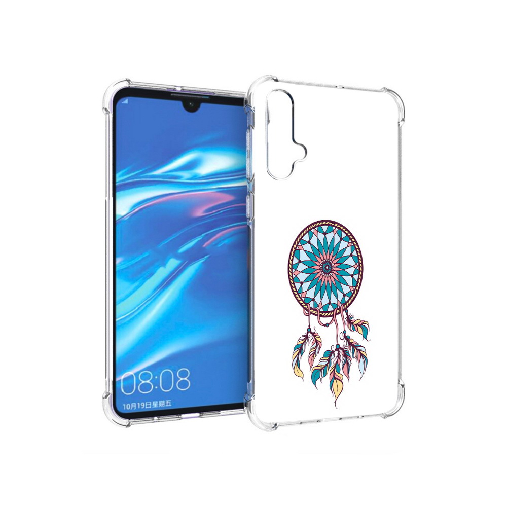 

Чехол MyPads Tocco для Huawei Nova 5 ловец снов синий, Прозрачный, Tocco