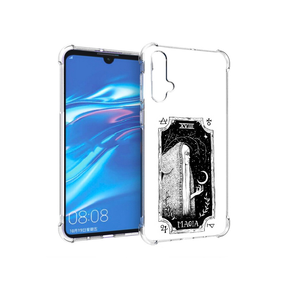 

Чехол MyPads Tocco для Huawei Nova 5 лунная магия, Прозрачный, Tocco