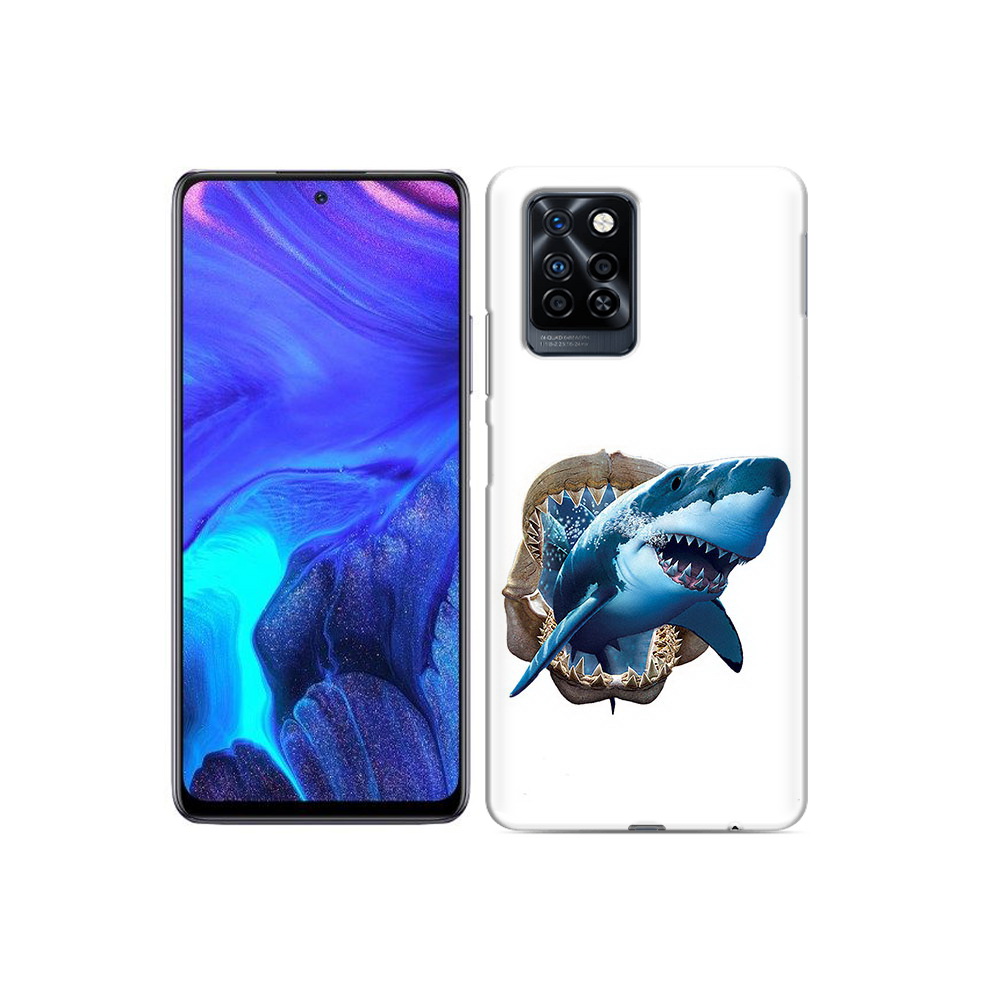 

Чехол MyPads Tocco для Infinix Note 10 Pro челюсти, Прозрачный, Tocco