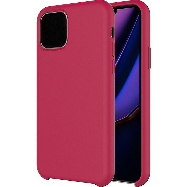 фото Силиконовый чехол silicone case для iphone 12/12 pro 6.1", малиновый grand price