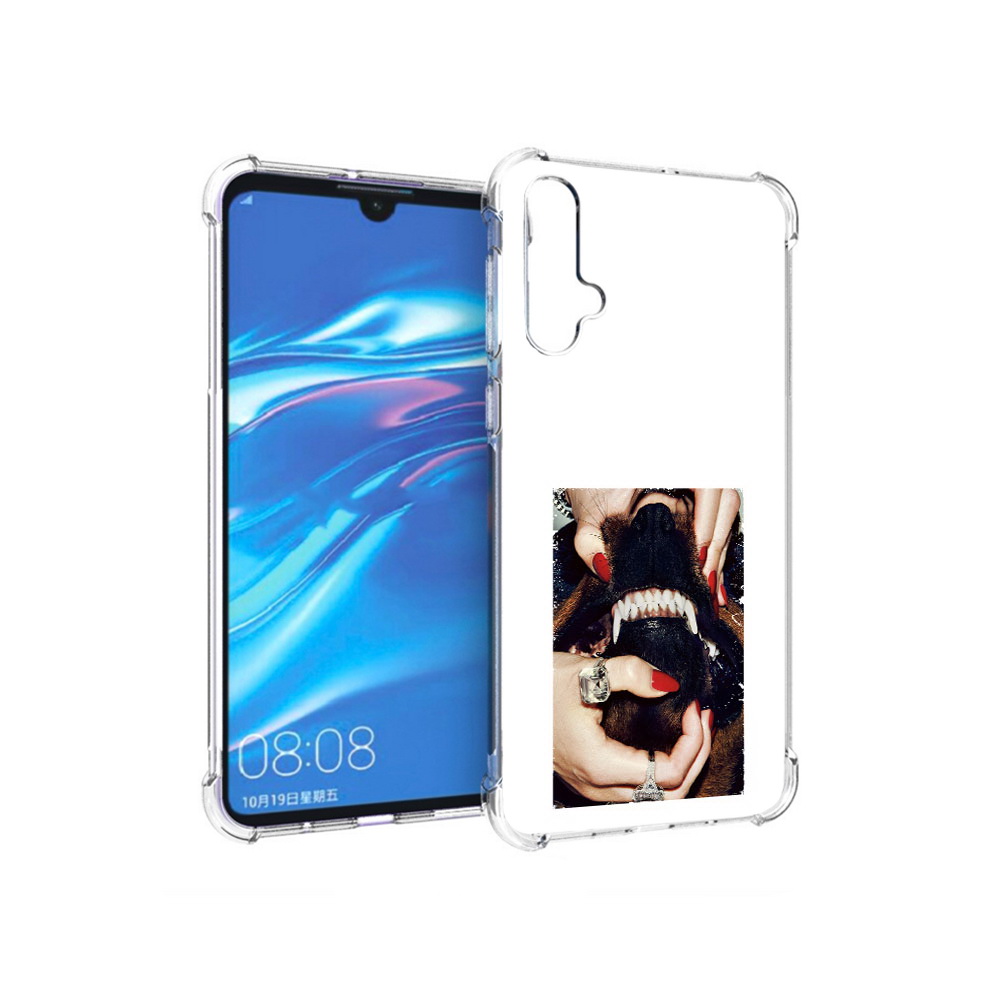 

Чехол MyPads Tocco для Huawei Nova 5 маникюр, Прозрачный, Tocco
