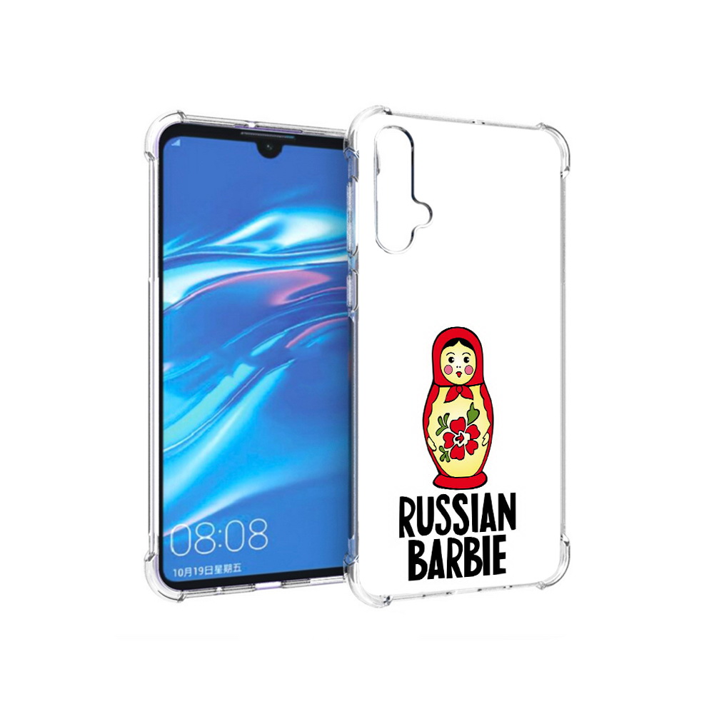 

Чехол MyPads Tocco для Huawei Nova 5 матрешка, Прозрачный, Tocco
