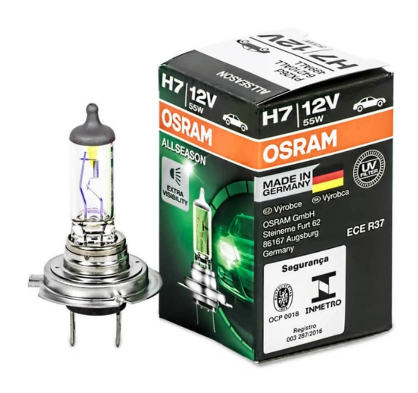 

Лампа Автомобильная Allseason H7, 3000K, 12V, 55W Osram арт. 64210ALL