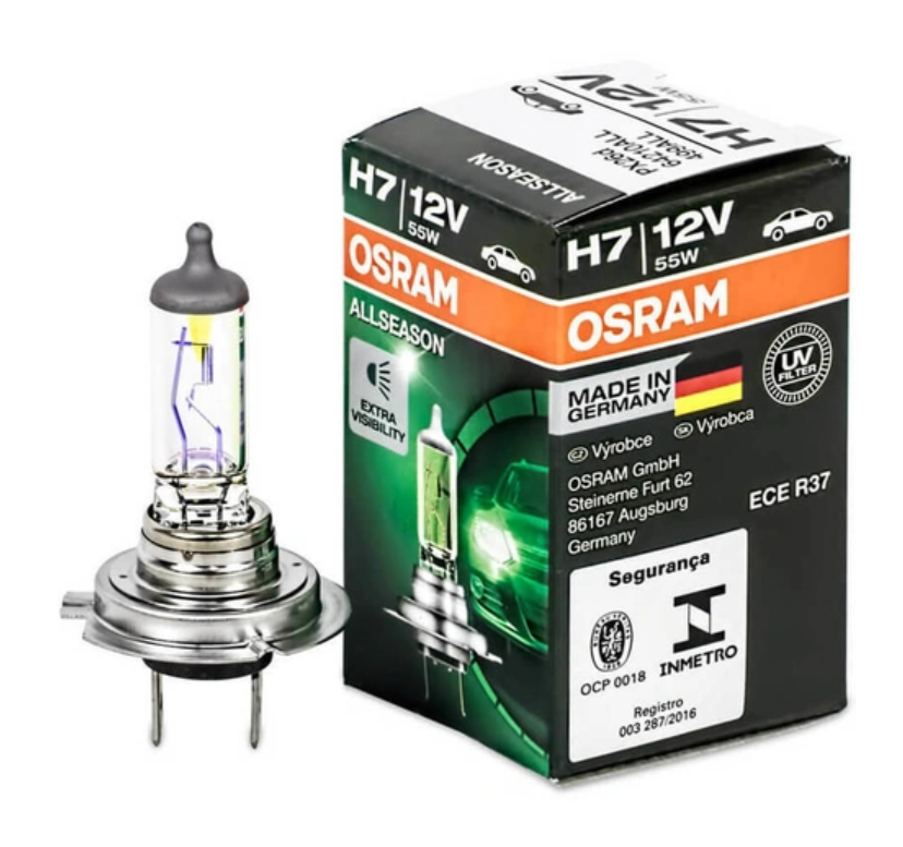 Лампочка h7 12v. Osram ALLSEASON h7 12v 55w 64210all. Лампа н7 Осрам ALLSEASON. Лампа Osram ALLSEASON h7 +30%. Лампа Osram h7 ALLSEASON / 64210all.