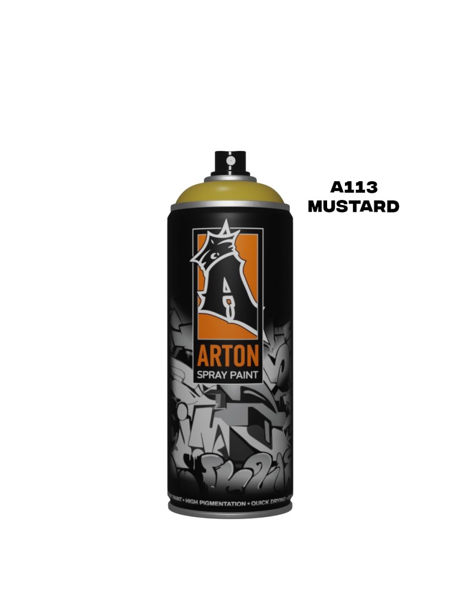Аэрозольная краска Arton А113 Mustard 520 мл зеленая