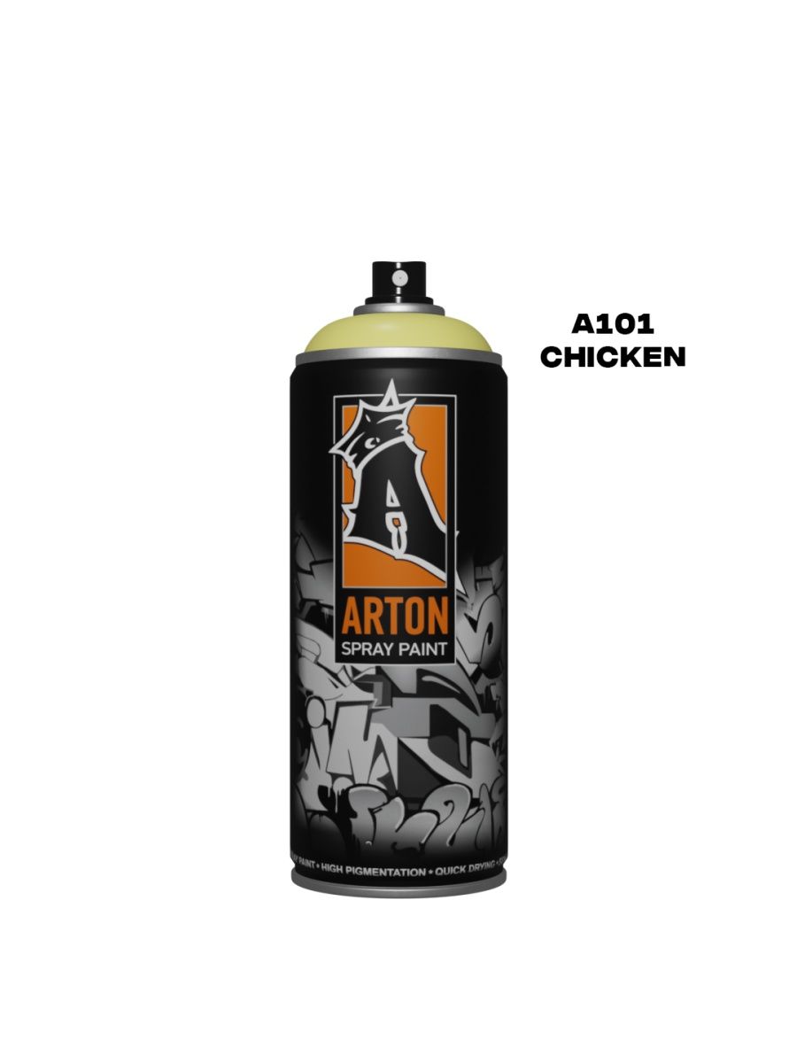 Аэрозольная краска Arton A101 Chicken 520 мл желтая led bw 200 20m 240v y желтая на прозрачном пров