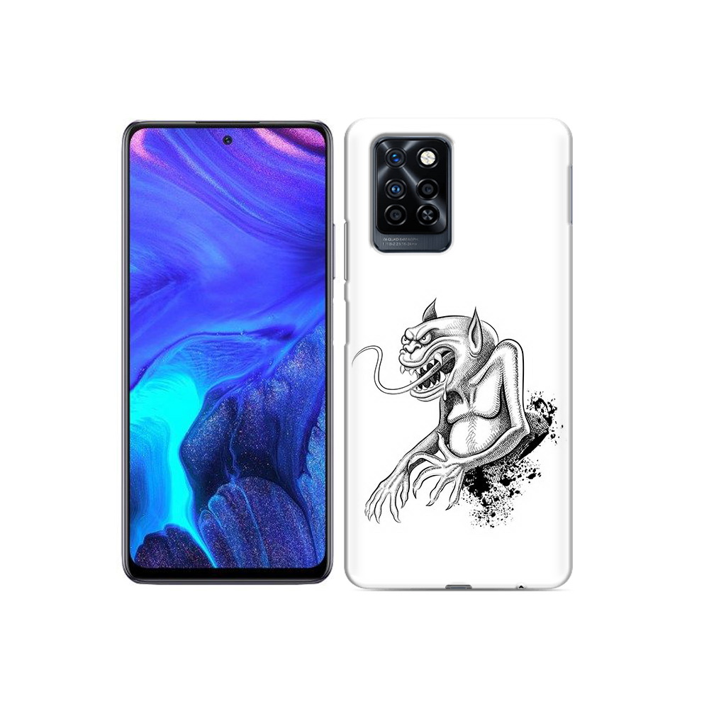 

Чехол MyPads Tocco для Infinix Note 10 Pro чорт, Прозрачный, Tocco