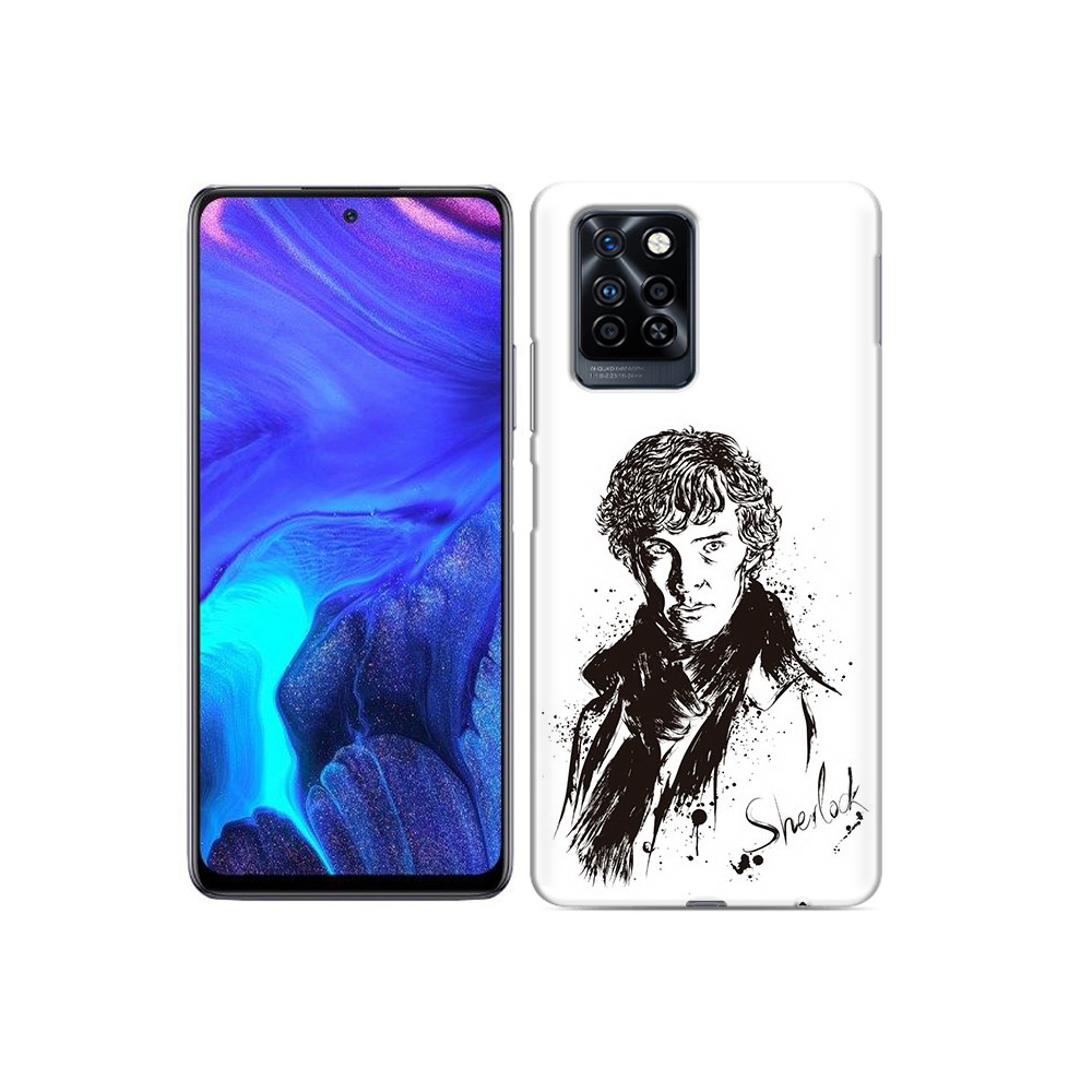 

Чехол MyPads Tocco для Infinix Note 10 Pro шерлок холмс портрет, Прозрачный, Tocco