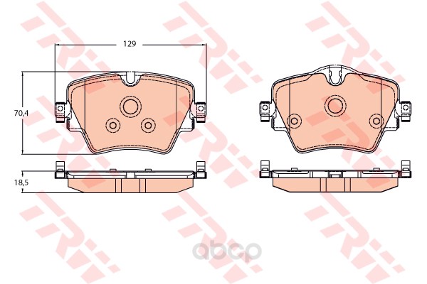 

Колодки дисковые передние BMW X1 F48/2 F45/F46 14> GDB2098