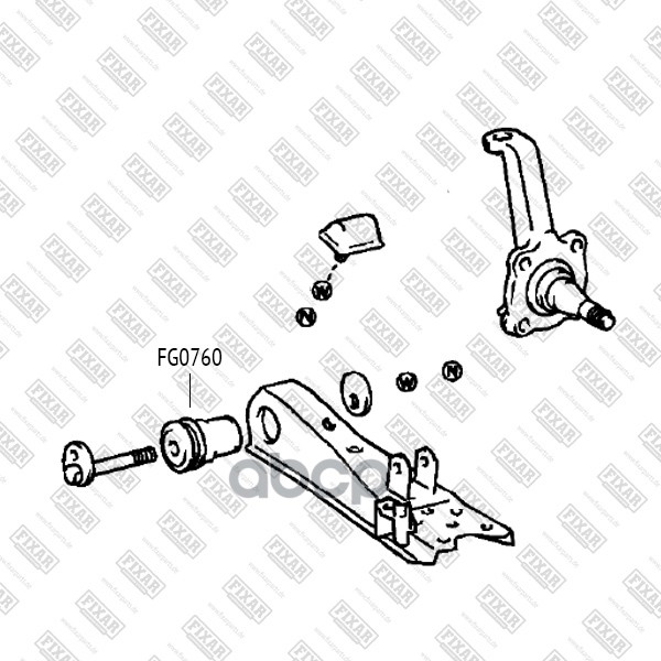 

Сайлентблок Переднего Нижнего Рычага FIXAR FG0760