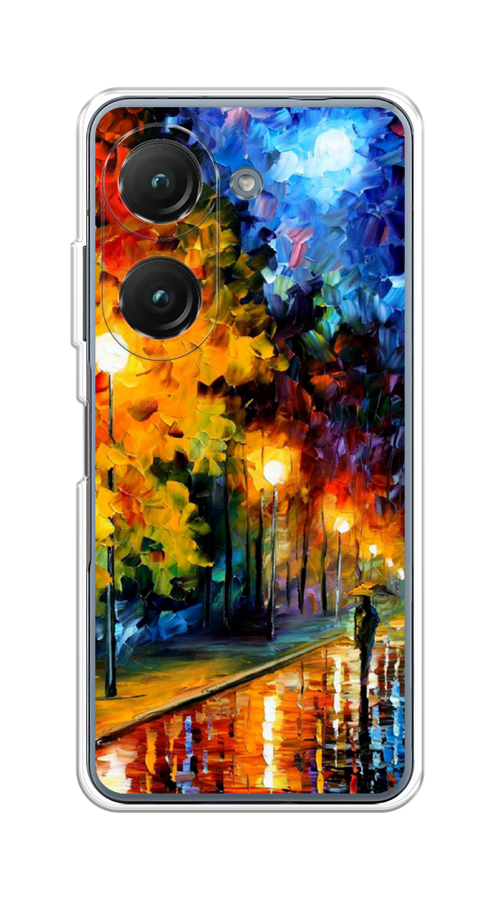 

Чехол на Asus ZenFone 9/ZenFone 10 "Безлюдная улочка", Оранжевый;желтый;синий, 44850-1