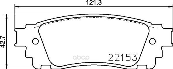 

Колодки дисковые задние Lexus NX200/NX300 14> P83166