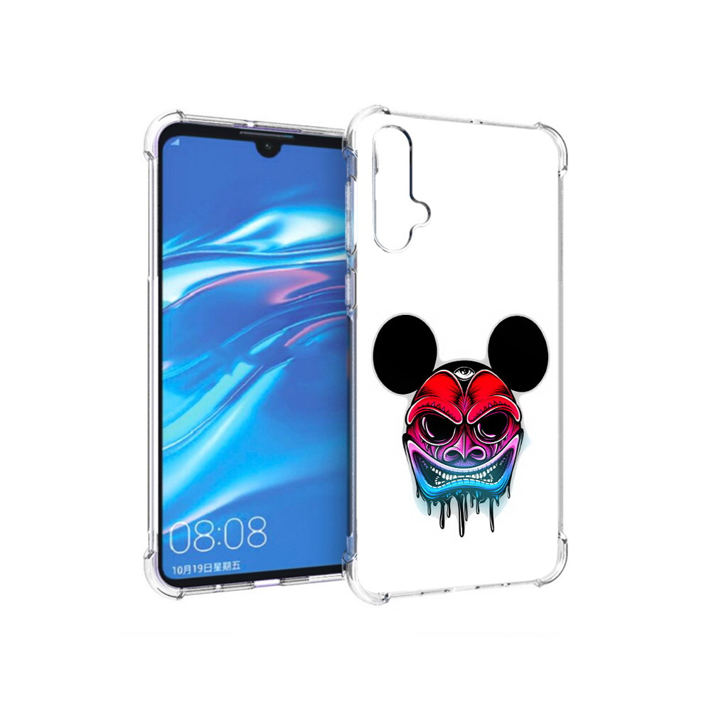 

Чехол MyPads Tocco для Huawei Nova 5 микки в маске, Прозрачный, Tocco
