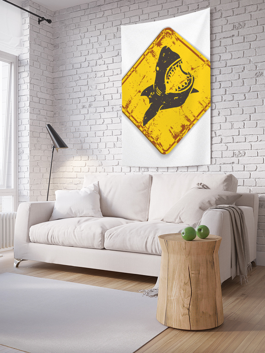 

Вертикальное фотопанно на стену JoyArty Осторожно акулы 150x200 см, Осторожно, акулы