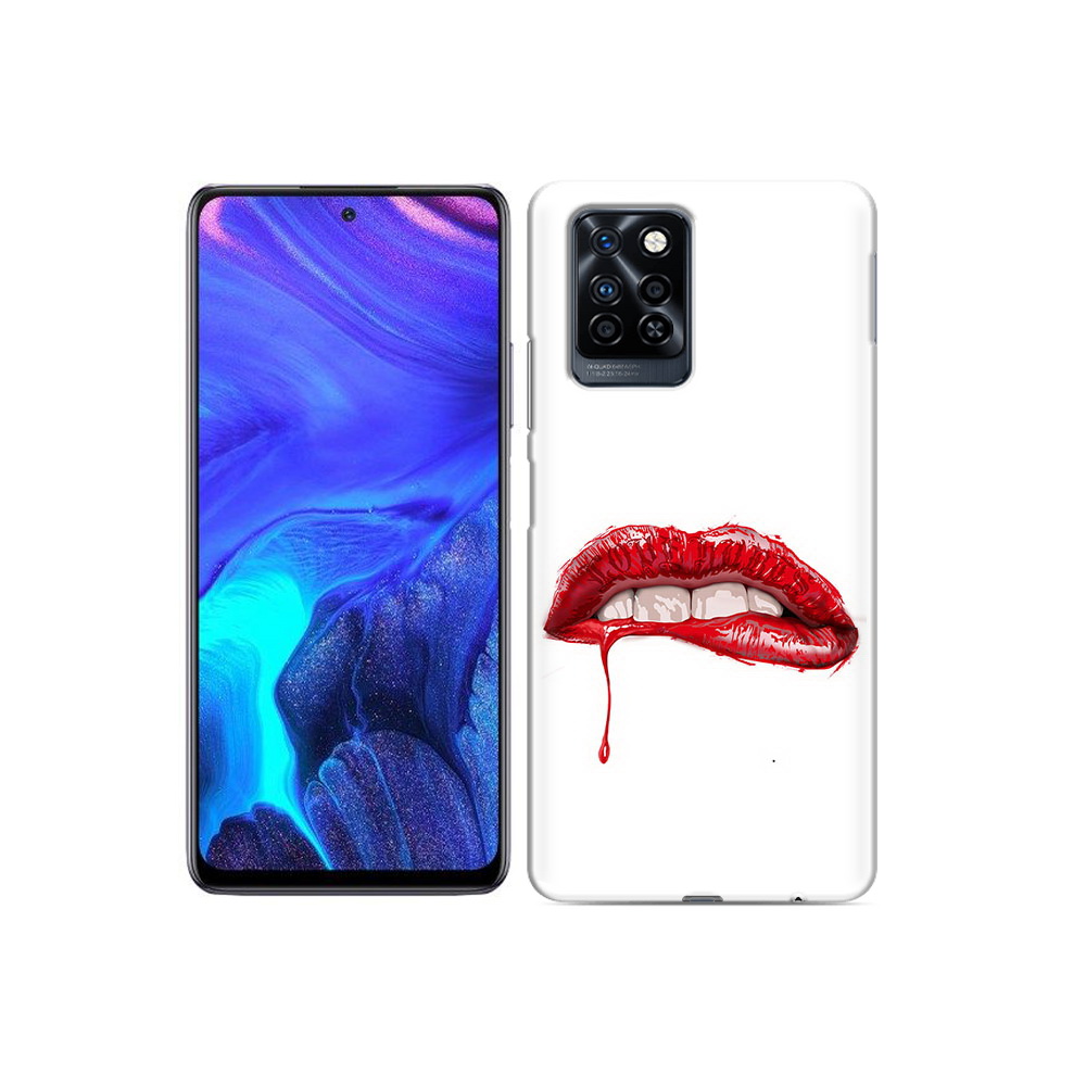 

Чехол MyPads Tocco для Infinix Note 10 Pro яркие красные губы, Прозрачный, Tocco