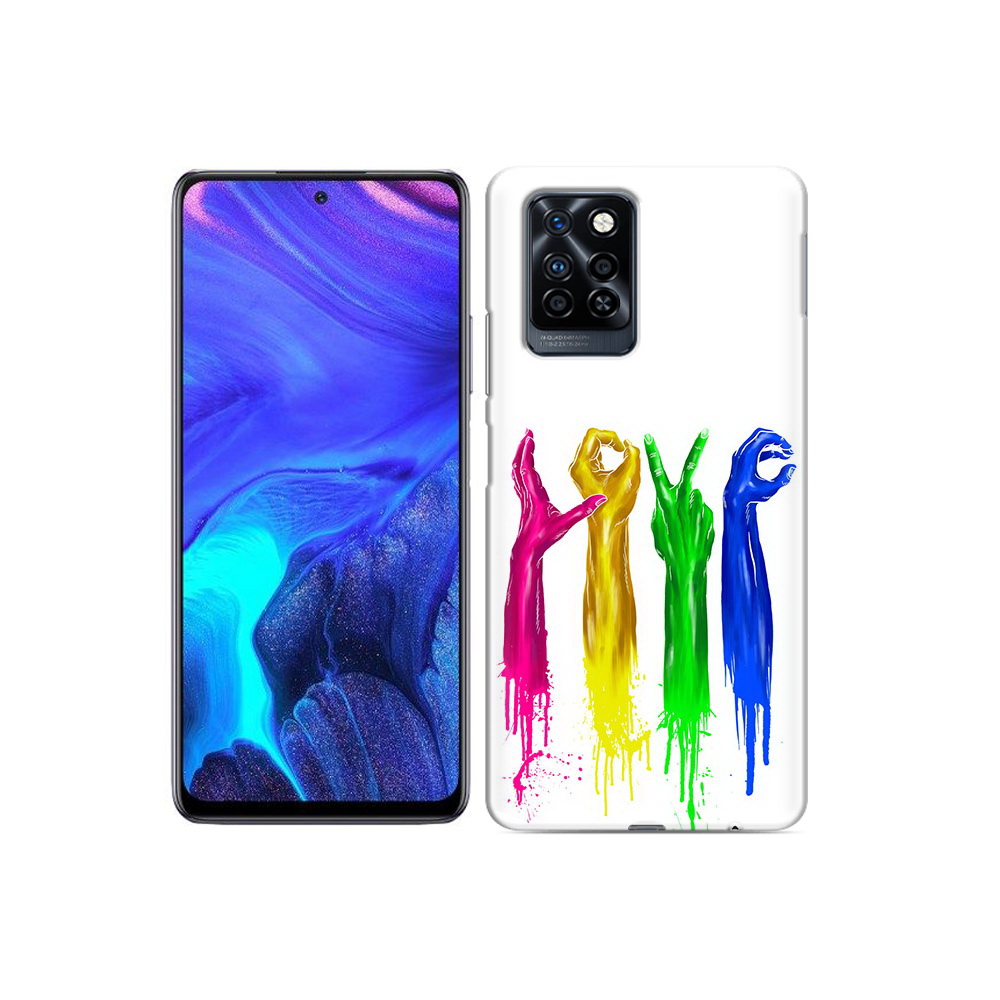 

Чехол MyPads Tocco для Infinix Note 10 Pro яркие руки love, Прозрачный, Tocco