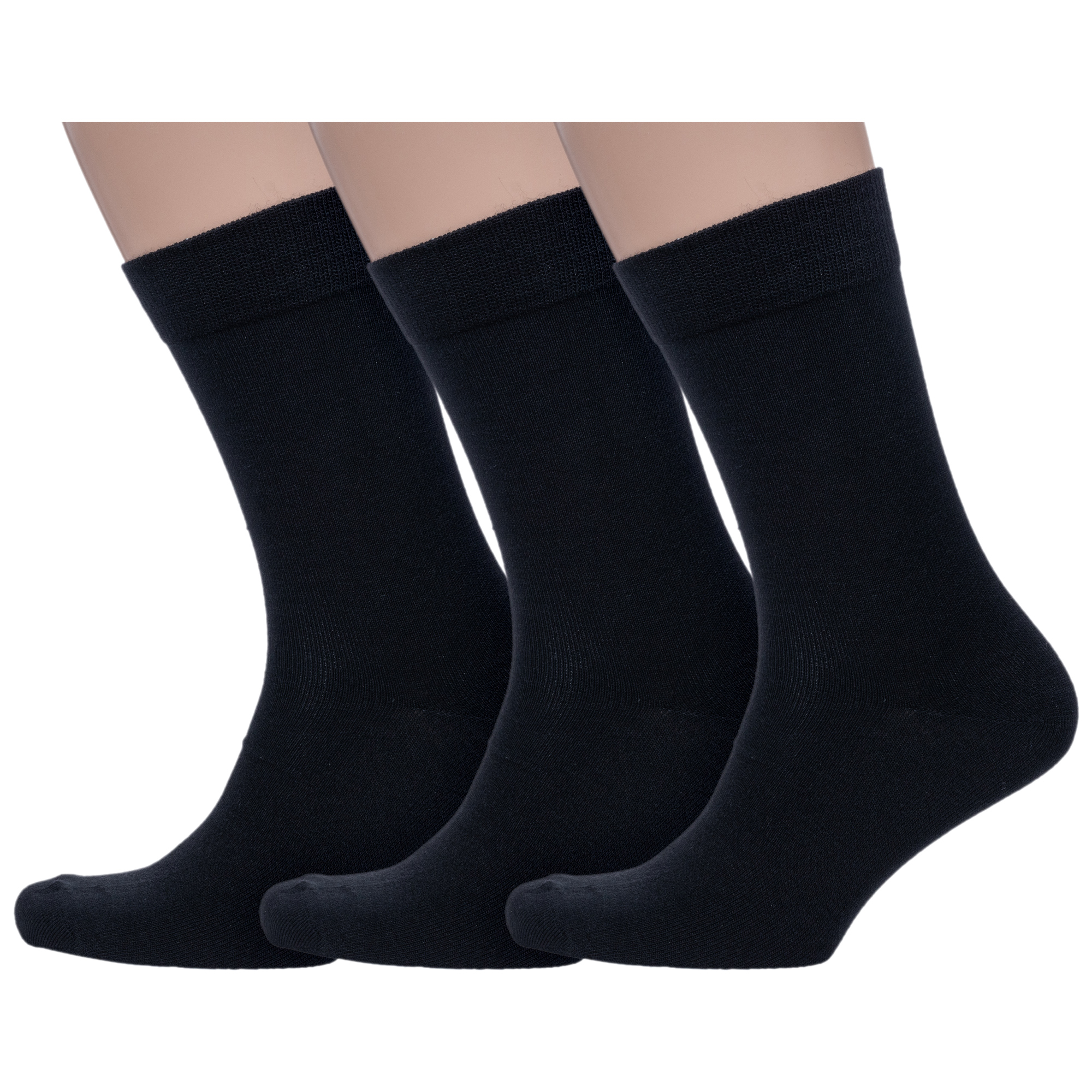 

Комплект носков мужских Grinston socks 3-15D19 черных 31, Черный, 3-15D19