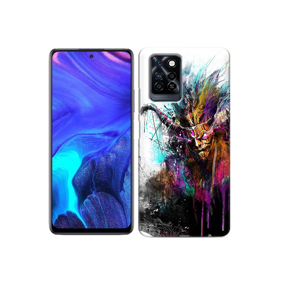 

Чехол MyPads Tocco для Infinix Note 10 Pro яркий дьявол, Прозрачный, Tocco