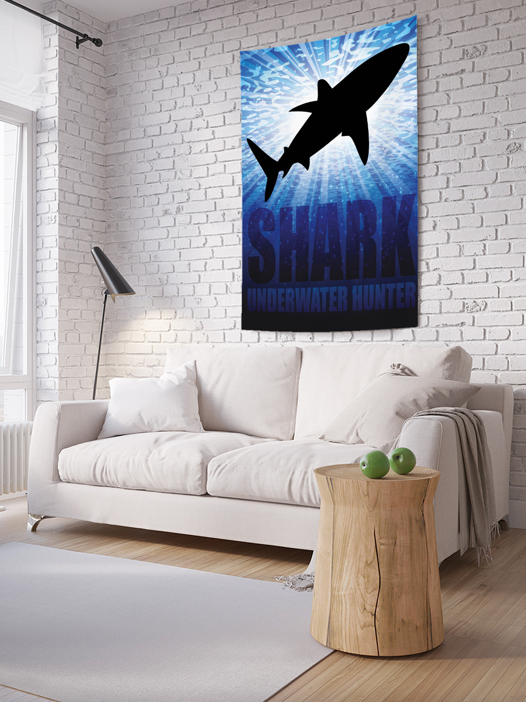 

Вертикальное фотопанно на стену JoyArty Мир акул 150x200 см, Мир акул