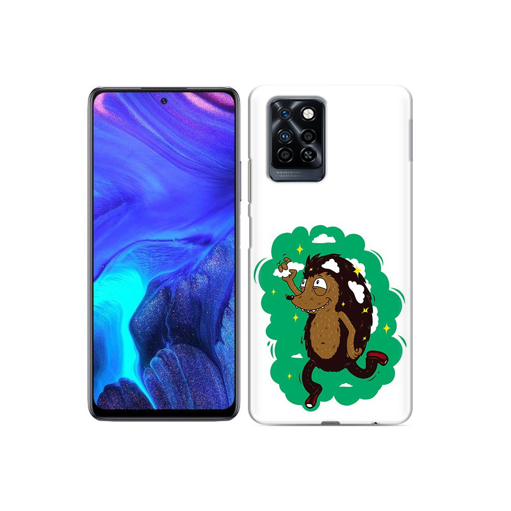 

Чехол MyPads Tocco для Infinix Note 10 Pro Ежик в облаках, Прозрачный, Tocco