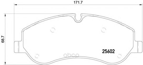 

Тормозные колодки brembo дисковые P24152